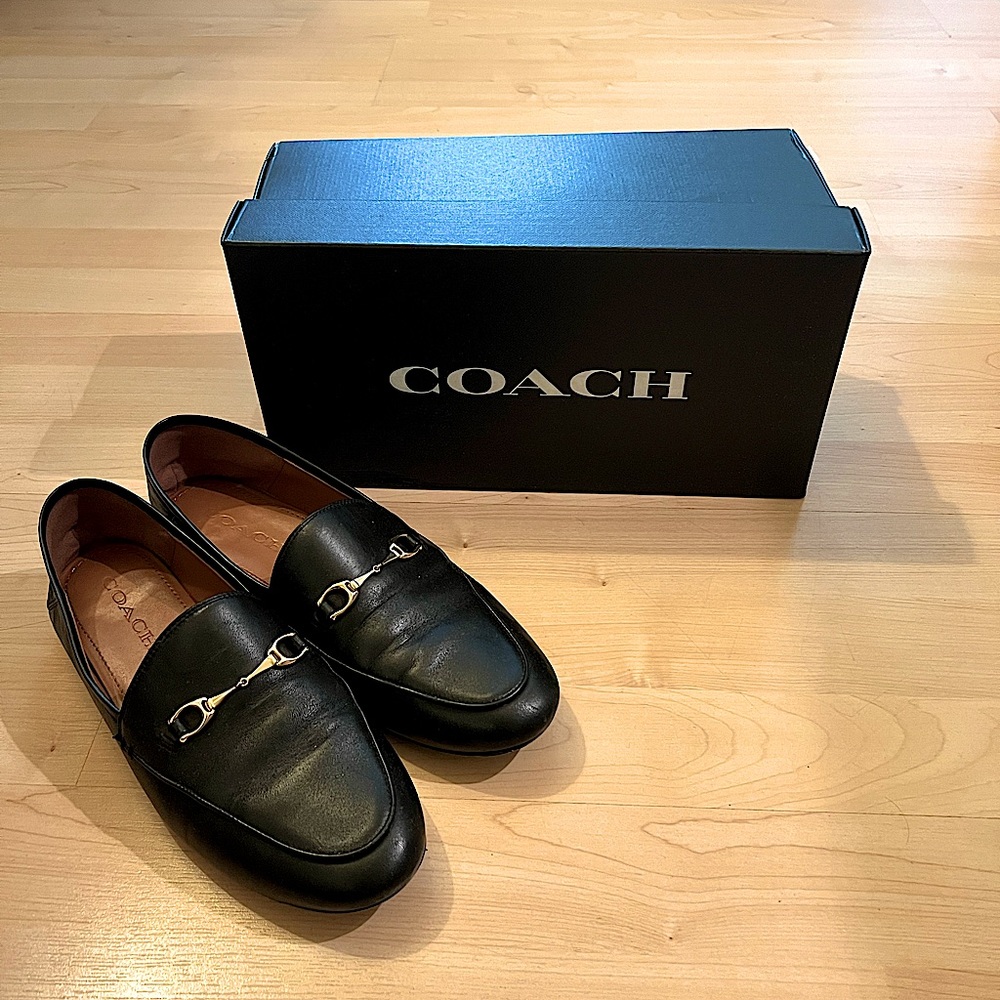 Coach black shoes size 8